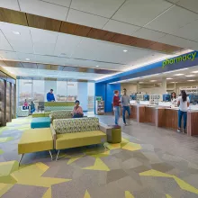 Kaiser Permanente Alexandria reception area