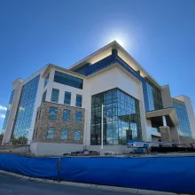 Exterior shot of a healthcare facility