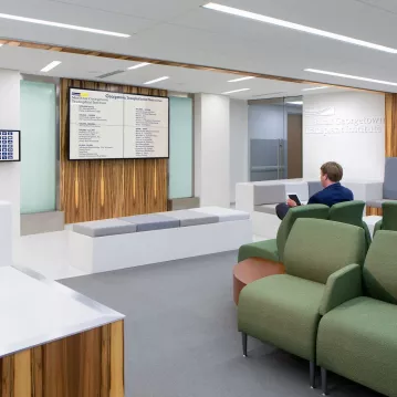 Medical center waiting room