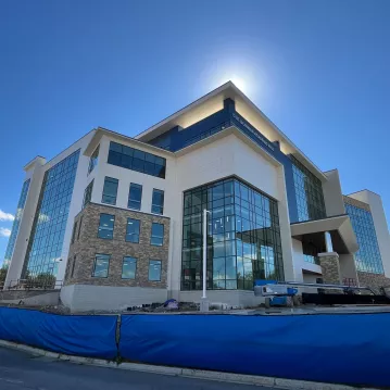 Exterior shot of a healthcare facility