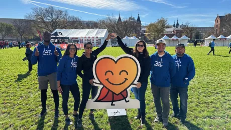 DAVIS Employees pose at the American Heart Association Heart Walk