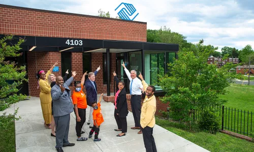 Boys and Girls Club Greater Washington exterior group photo