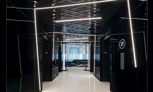 Yext office elevator lobby