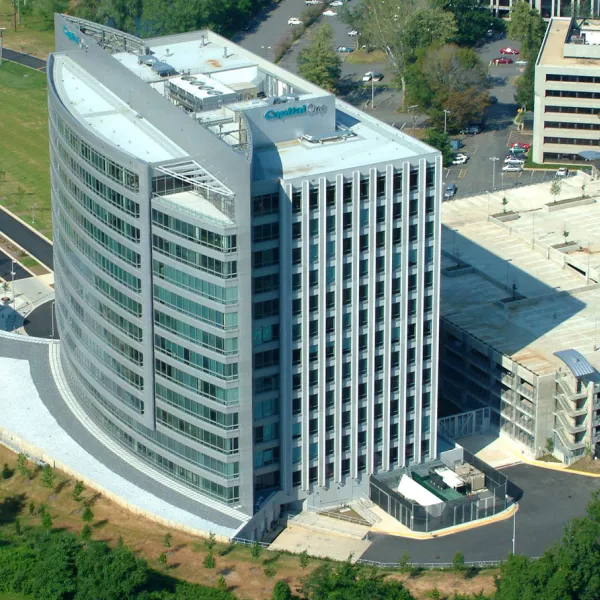 aerial view of building