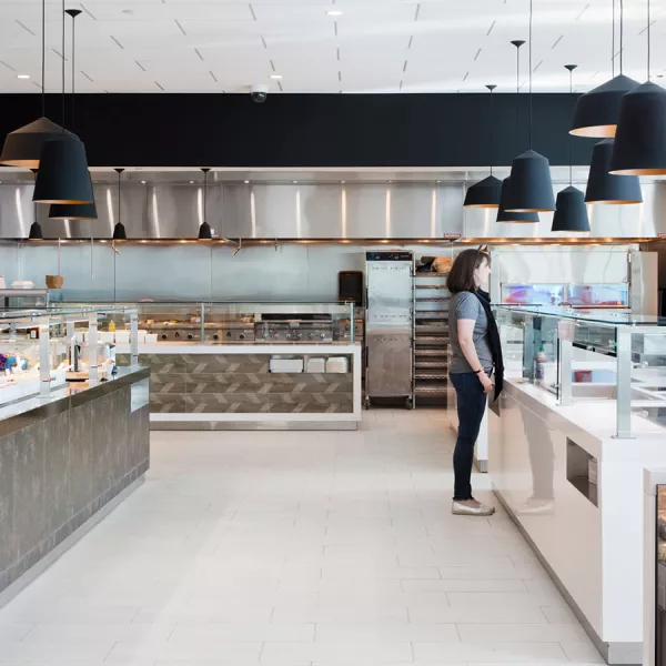 cafeteria serving area