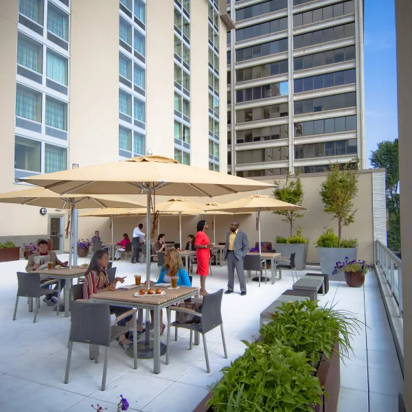 view of outdoor dining area