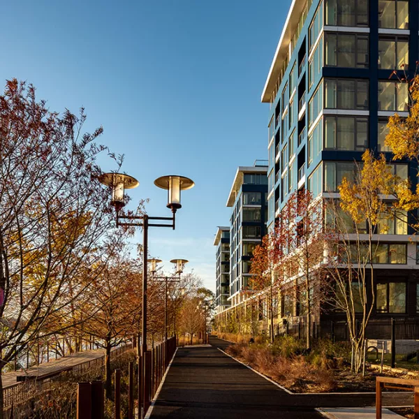 1900 Half Street riverwalk path