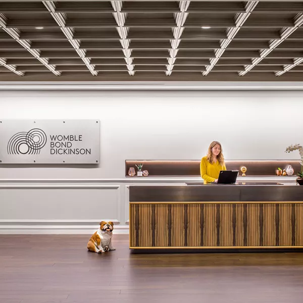 Womble Bond Dickinson reception desk