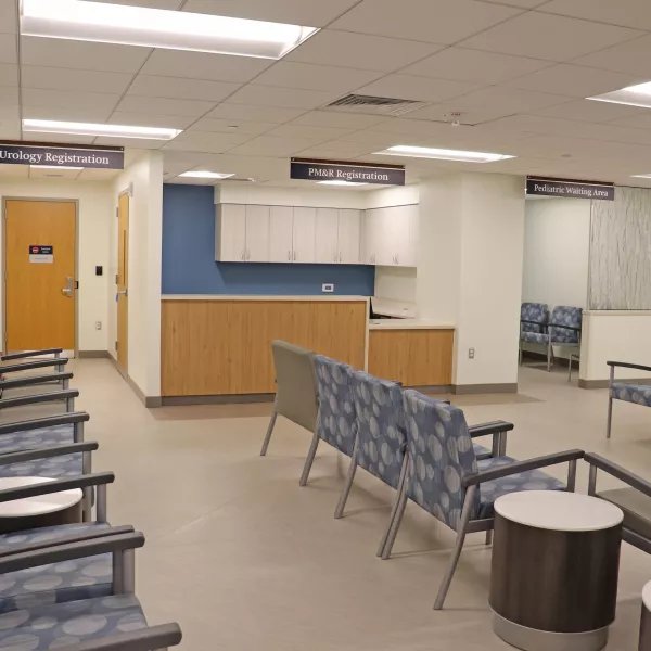 Lobby and registration of healthcare center