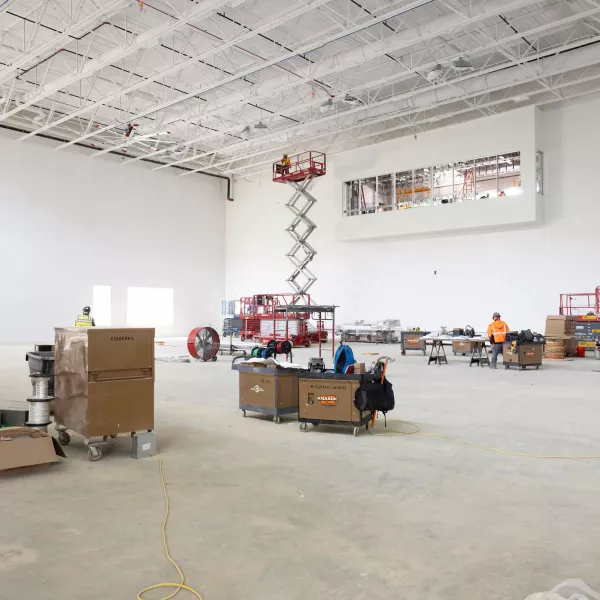 Interior of an ongoing construction site